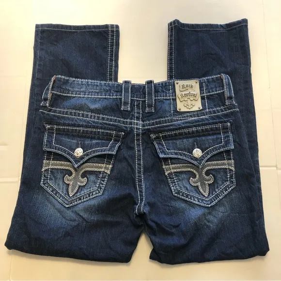 Rock Revival Mario Straight Leg Jeans Size 33