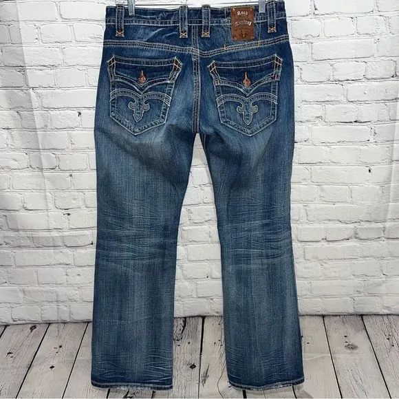 Rock Revival Mens Mick Bootcut Jeans