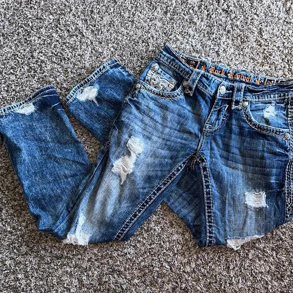 Rock revival men’s jeans