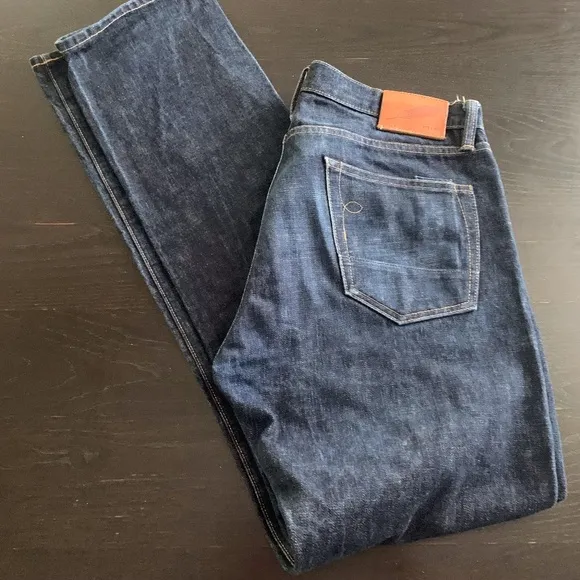 Mens RGT Rogue Territory Made In USA Nihon Menpu Japan Denim Jeans Size 34 X 36