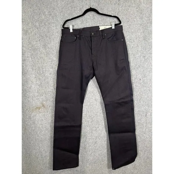 RGT Rogue Territory Jeans Mens 36x36 Blue Selvedge Slim Japanese Denim