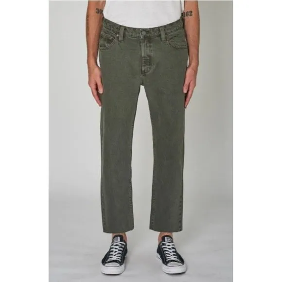 NEW Rolla's Relaxo Chop Jeans 32 Relaxed Grey/Green