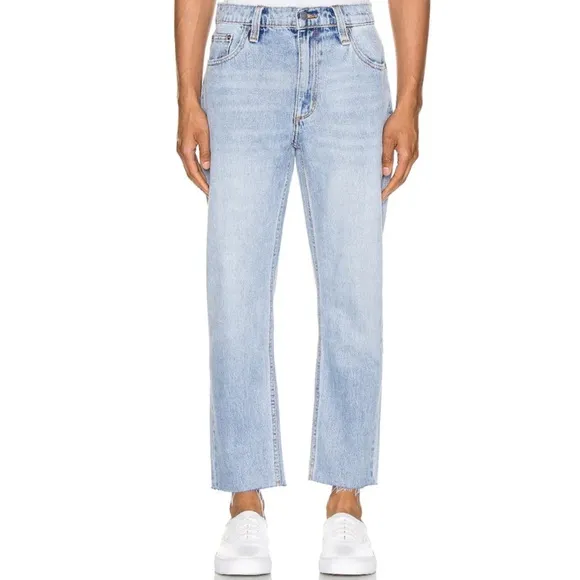 ROLLA’S Relaxo Chop Cropped Jean in Original Stone