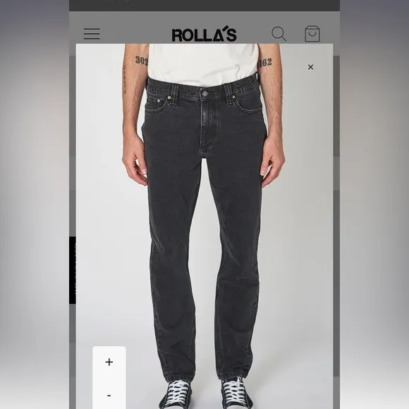 Rollas - Tim Slims - Bonzer Black - size 28
