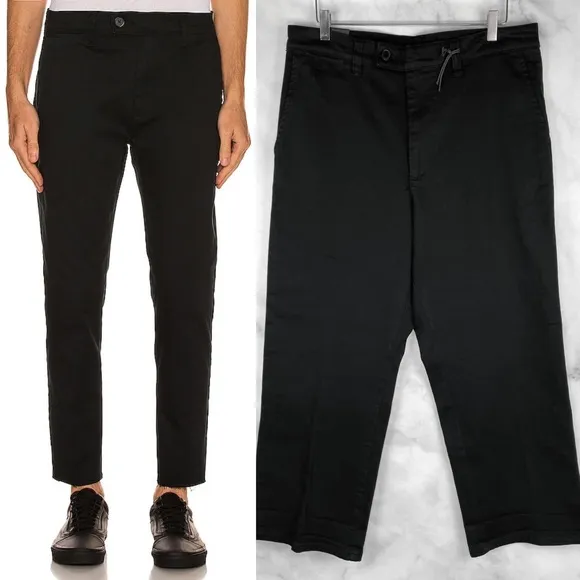 NWT Rolla's Relaxo Pleated Straight Leg Crops Jeans Pants Black Mens 36 x 27.5"
          
      NWT
