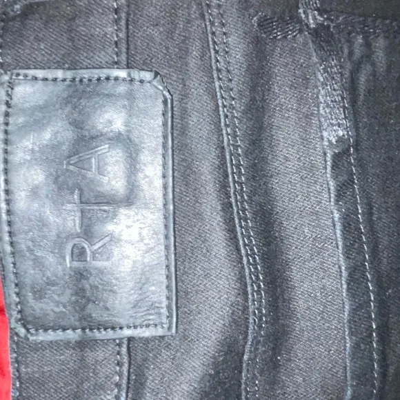 All Black RTA Biker Jeans