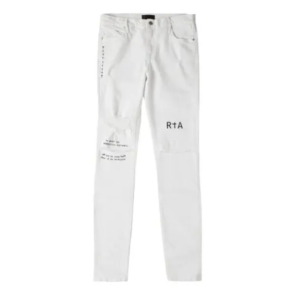 $360 NEW RTA MEN NO LETTERMAN WHITE JEANS SZ 32