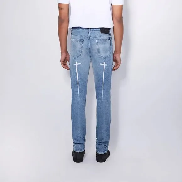 $385 NWT RtA MEN BRYANT MID RISE BLUE SINNERS SKINNY JEANS SZ 42
          
      Boutique