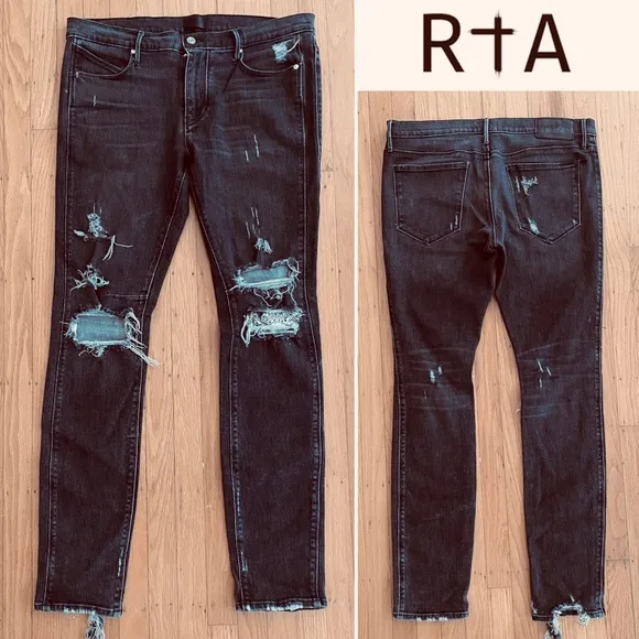 RtA Jeans BLACK RN# 140500 SZ 34
