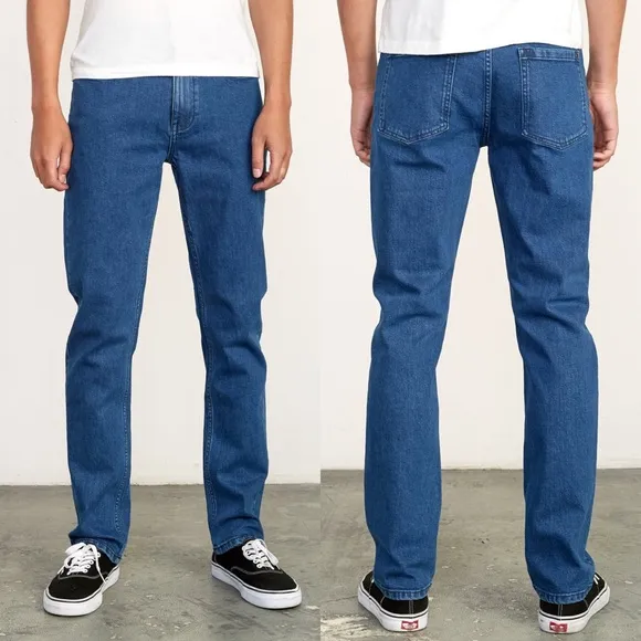 RVCA DAGGERS SLIM-STRAIGHT JEANS