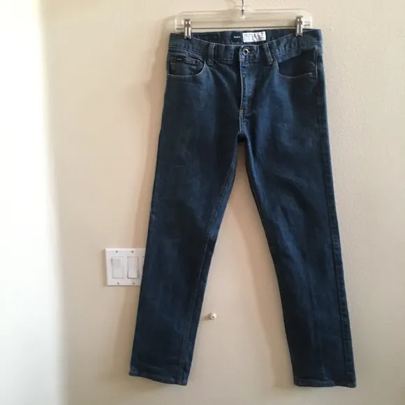 RVCA Denim Blue Jeans size regular 32 cotton