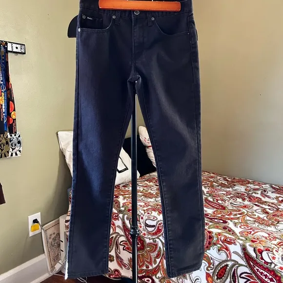 Black Spanky Denim Pants Low Rise Skinny Tapered Leg
          
      NWT