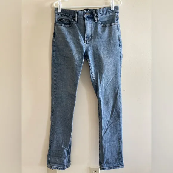 Mens RVCA daggers slim straight fit straight leg denim jeans cotton blend