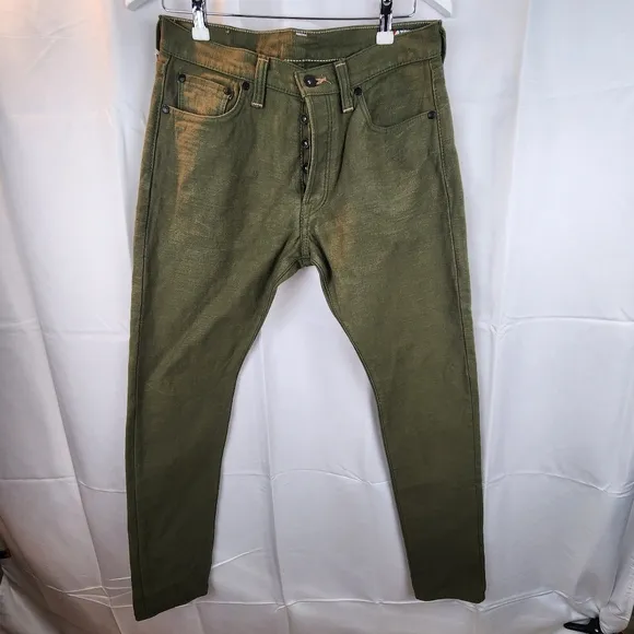 Samurai Jeans green selvedge denim size 32 in EUC
