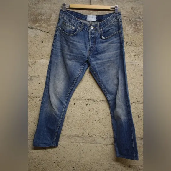 Sandro Paris Jeans Droit Slim Fit Blue Denim Jeans Size 31