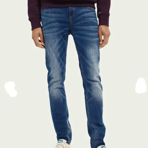 Scotch & Soda Skim Amsterdam Blauw