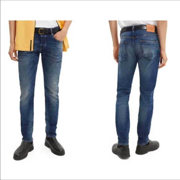 Scotch & Soda Ralston Slim Straight Button-fly Denim Jeans EUC