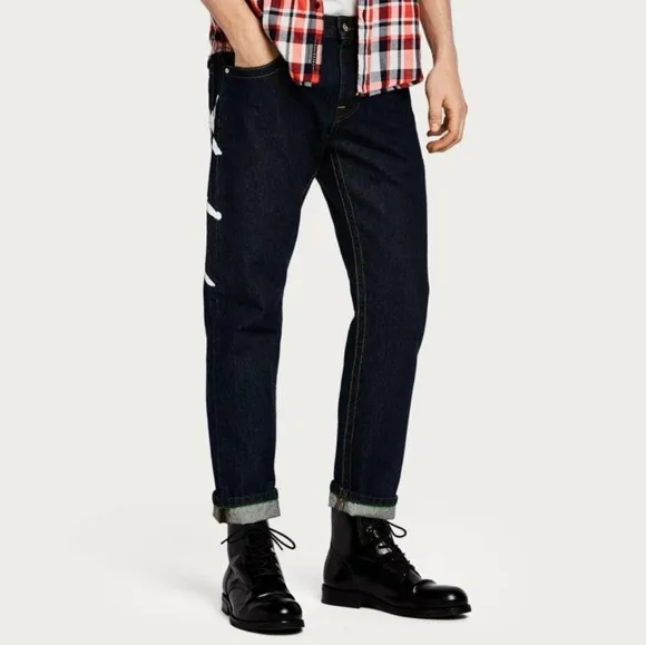 NWT Scotch & Soda Dark Wash Vernon Straight Leg Jeans 28x32
          
      NWT