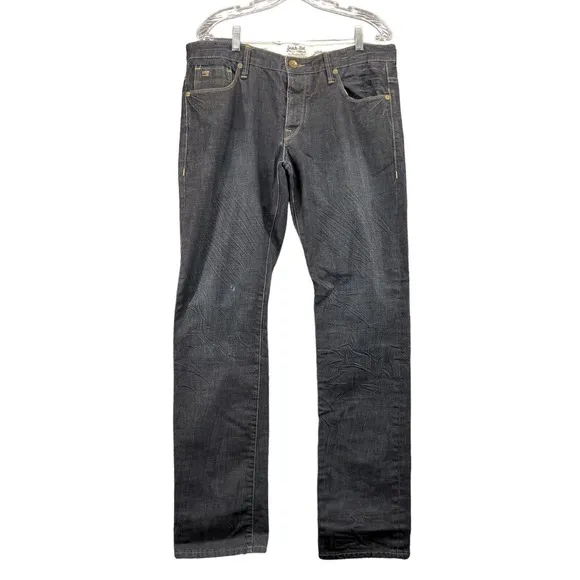 Scotch & Soda Ralston Jeans Mens 34x34 Gray 5 Pocket Belt Loops