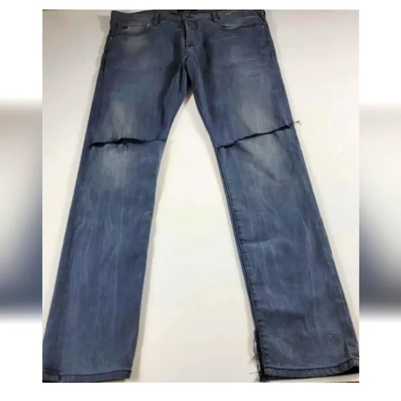 Men's SCOTCH AND SODA / AMSTERDAM BLAUW Size 38 x 34 wash distressed ralston