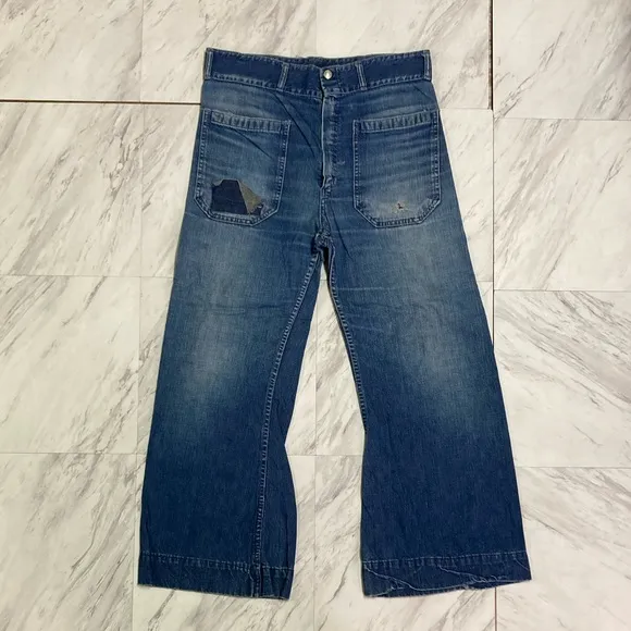 Vintage Seafarer dungaree jeans