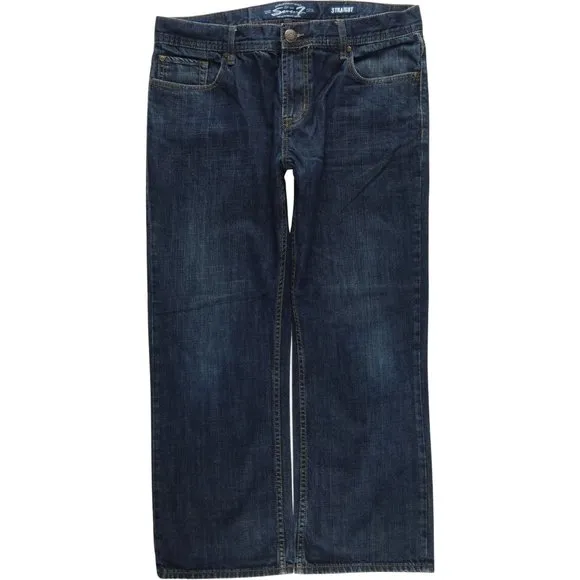 Seven7 Straight Leg Jeans Men's 36 Short Blue B560