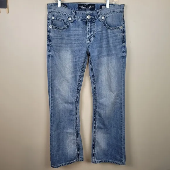 Seven7 Light Wash Mens Boot Jeans size 32 x 32