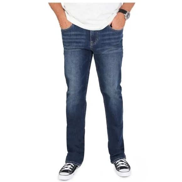 SEVEN7 SLIM STRAIGHT LEG JEANS