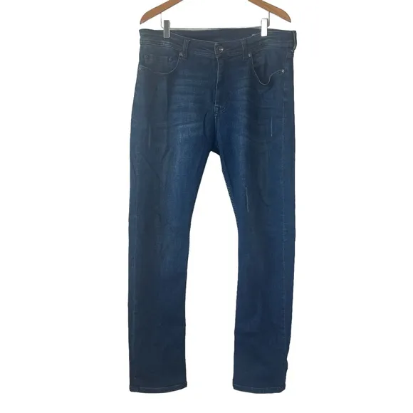 Seven7 Jeans Men's Premium Distressed Denim Slim Straight Leg Jeans Sz W36 L32