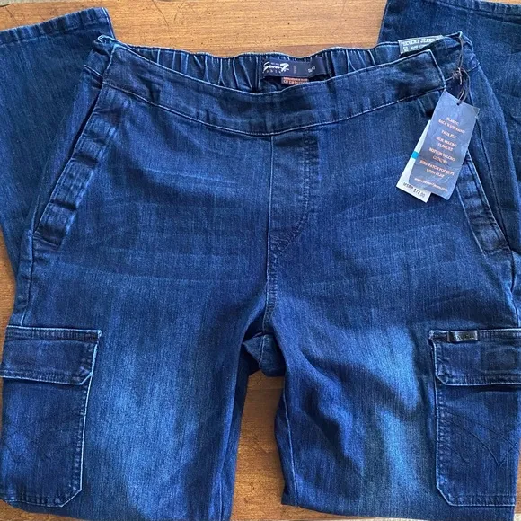 Seven7 Able NWT Mens Slim Fit Dark Wash 36Wx33L Elastic Back Waistband Jeans
          
      NWT