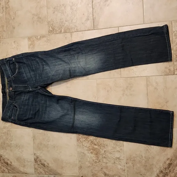 Seven7 Straight Leg Dark Wash Jeans