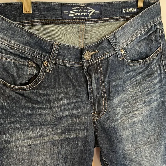 Seven7 mens straight leg washed jeans - 32x32