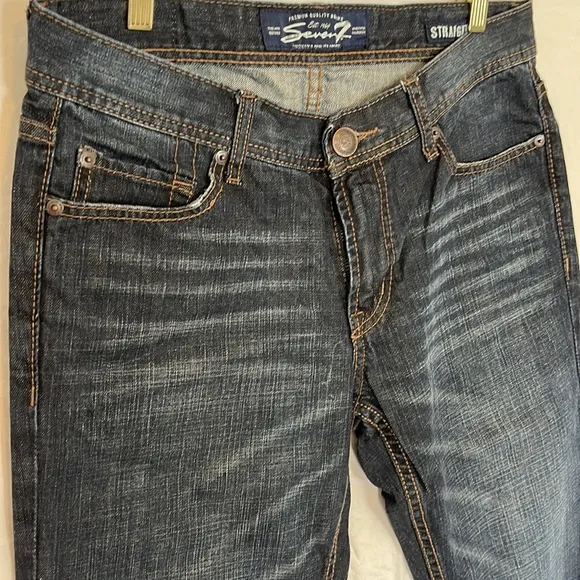 Seven7 mens straight leg washed jeans - 32x32
