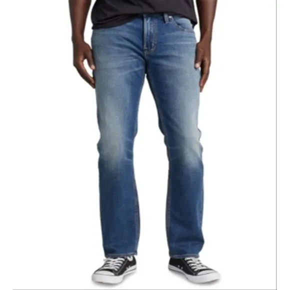 Silver Jeans Co. Men's Allan Classic Straight Leg Jeans Blue Size 38X34
          
      NWT