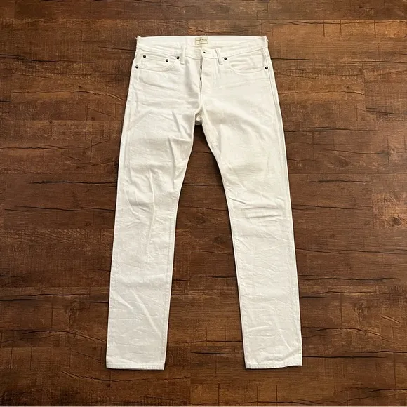 Simon Miller White M001 Narrow Selvedge Denim Jeans 32x32 Made In USA