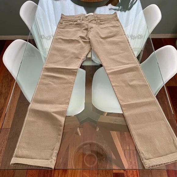 Simon Spurr Selvedge Denim Tan Jeans Made in USA