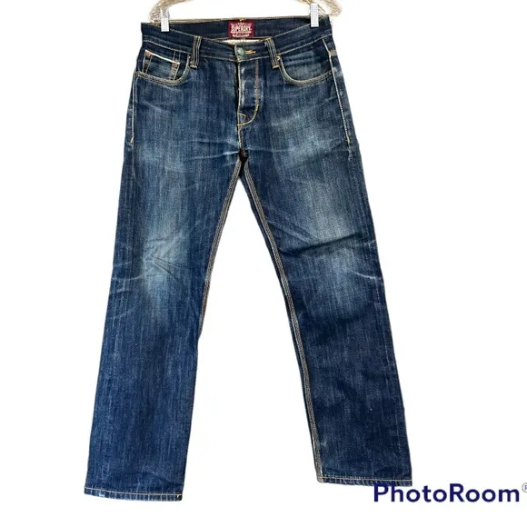 Superdry Mens Cotton Straight Jeans Size 31