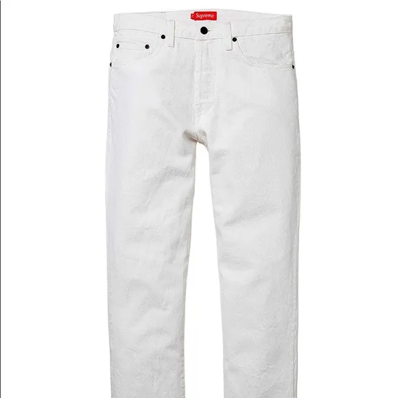 Supreme white slim jeans size 36
          
      NWT