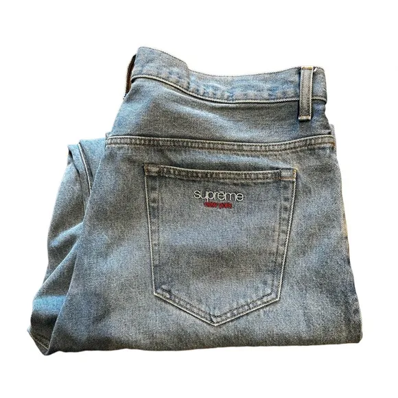 Supreme Baggy Jean Washed Indigo