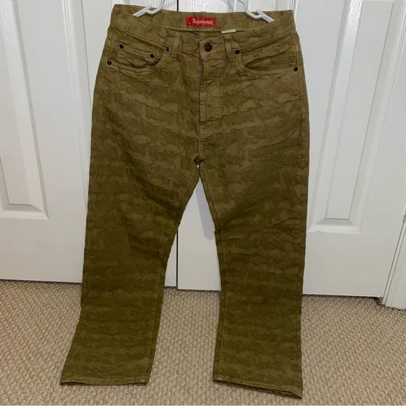 Supreme Fat Tip Jacquard Jeans