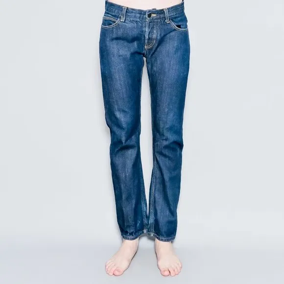SURFACE TO AIR Men's Button Fly Dark Blue Jeans - sz 30