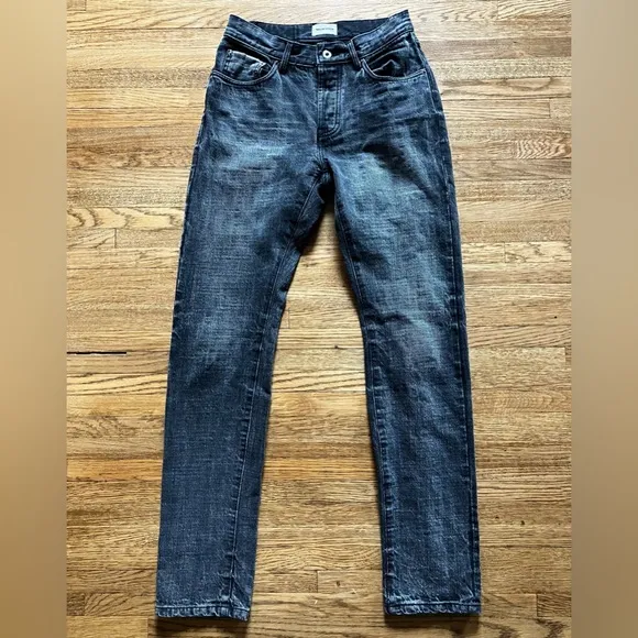 Taylor Stitch Slim Jeans Black 3-Month Wash Selvage 28 x 32