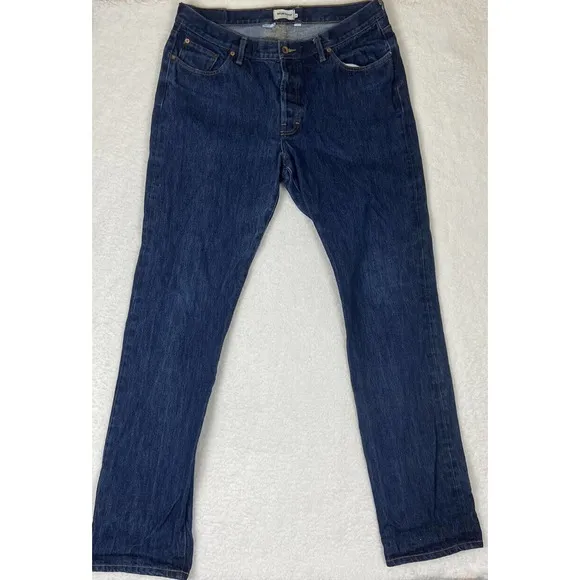 Taylor Stitch Denim Men's Size 38X35 Democratic Blue Jeans