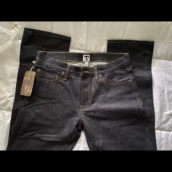 Raw Denim Tellason Jeans. Men’s Size 33. Never worn with tags. Dark Blue
          
      NWT