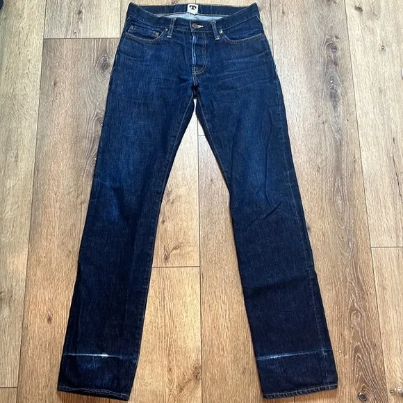 Tellason John Graham Mellor Slim Straight Selvedge Jeans Size 31
