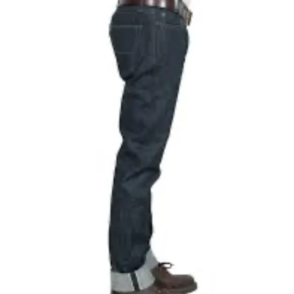 New Tellason Labroke Grove Slim Tapered 100% Cotton Denim Jeans Men's Sz 32 x36"