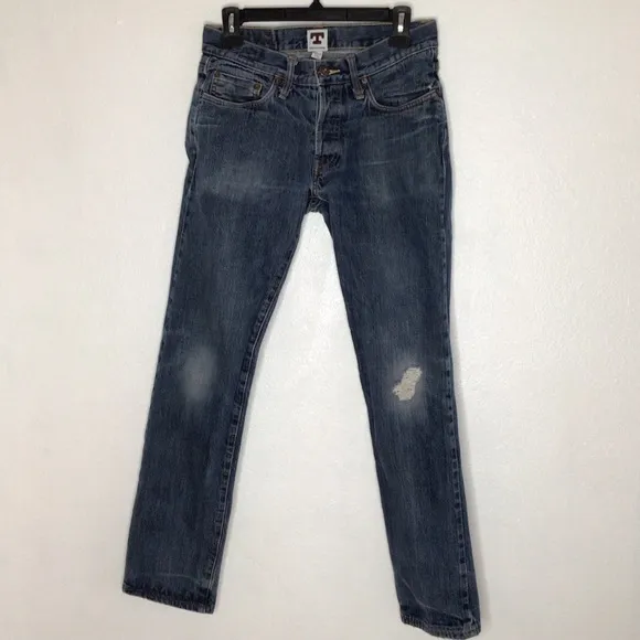 Tellason White Oak Cone Denim Slim Tapered 100% Cotton Jean