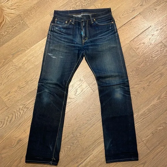 The Flat Head raw denim jeans