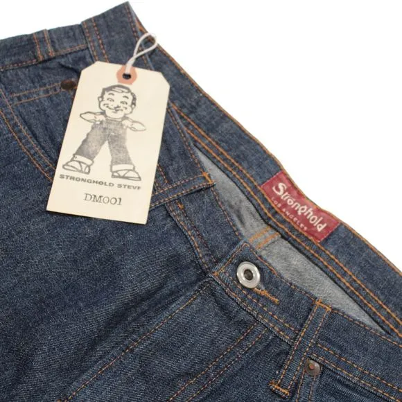 The Stronghold NWT 5 Pocket Jeans Size 32 US Solid Blue Cotton Blend
          
      NWT
