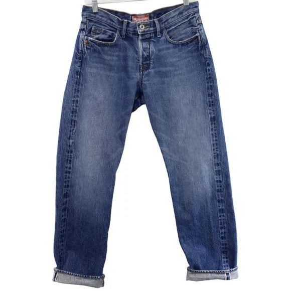 The Stronghold Blue Medium Wash Selvedge Jeans Straight Denim USA